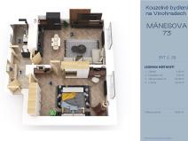 Prodej bytu 2+kk, Praha - Vinohrady, Mánesova, 59 m2
