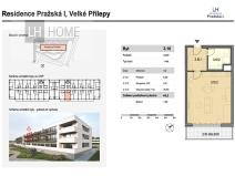 Prodej bytu 1+kk, Velké Přílepy, 44 m2