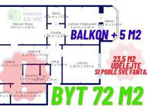 Prodej bytu 3+1, Holešov, Slovenská, 72 m2