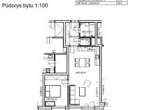 Pronájem bytu 2+kk, Pardubice, Pod Vinicí, 57 m2