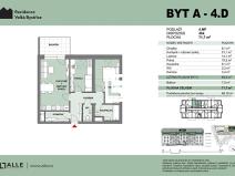 Prodej bytu 3+kk, Velká Bystřice, 64 m2