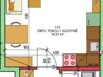 Prodej bytu 1+kk, Úsov, Školní, 27 m2