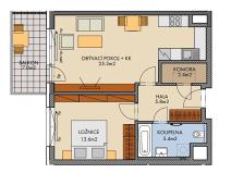 Prodej bytu 2+kk, Praha - Dolní Měcholupy, Kardausova, 55 m2