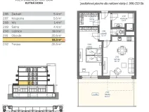 Prodej bytu 2+kk, Kutná Hora, 59 m2