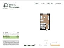 Prodej bytu 1+kk, Praha - Chodov, Blažimská, 34 m2