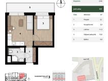 Prodej bytu 2+kk, Praha - Smíchov, Na Plzeňce, 44 m2