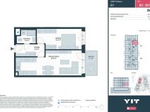 Prodej bytu 2+kk, Kladno, Ke stadionu, 50 m2