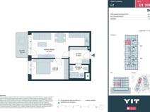 Prodej bytu 2+kk, Kladno, Ke stadionu, 44 m2