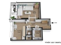 Pronájem bytu 1+1, Kolín, Na Magistrále, 36 m2