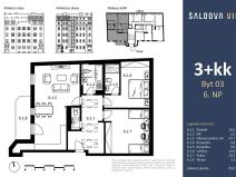 Prodej bytu 3+kk, Praha - Karlín, Šaldova, 98 m2