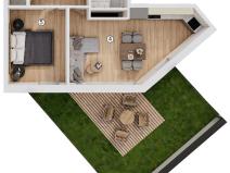Prodej bytu 2+kk, Horoušany, K Lomu, 48 m2
