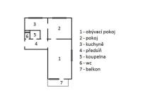 Prodej bytu 2+1, Dobříš, Jáchymovská, 51 m2
