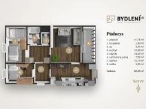 Prodej bytu 3+1, Teplice, Janáčkova, 70 m2