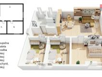 Prodej bytu 4+kk, Kolín - Kolín V, Kpt. Jaroše, 70 m2