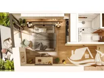 Prodej bytu 1+kk, Batumi (ბათუმი), Gruzie, 23 m2