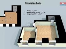 Prodej bytu 2+kk, Zlín, Lorencova, 49 m2