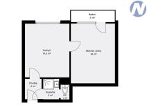 Pronájem bytu 2+kk, Volary, Sídl. Míru, 39 m2