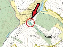 Prodej lesa, Komárov, 1054 m2