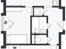 Pronájem bytu 3+kk, Praha - Hloubětín, Poděbradská, 53 m2