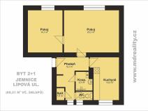 Prodej bytu 2+1, Jemnice, Lípová, 68 m2