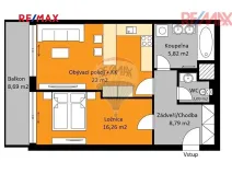 Pronájem bytu 2+kk, Praha - Kobylisy, Čumpelíkova, 64 m2
