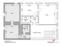 Pronájem bytu 2+kk, Sadová, 43 m2
