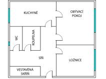 Pronájem bytu 2+1, Brno, Záhumenice, 60 m2