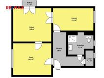 Prodej bytu 2+1, Kolín, Benešova, 56 m2