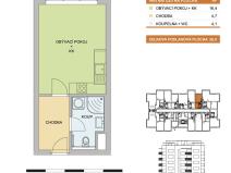 Pronájem bytu 1+kk, Olomouc - Řepčín, Edvarda Beneše, 26 m2