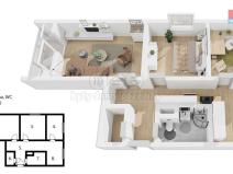 Prodej bytu 3+1, Trutnov - Kryblice, Kryblická, 65 m2