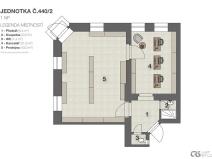 Prodej obchodního prostoru, Praha - Nusle, Ctiradova, 74 m2