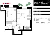 Prodej bytu 2+kk, Praha - Vinohrady, Soběslavská, 53 m2
