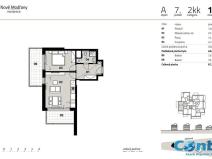 Pronájem bytu 2+kk, Praha - Modřany, Zlochova, 47 m2