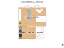 Pronájem bytu 1+kk, Praha - Strašnice, Vinohradská, 34 m2