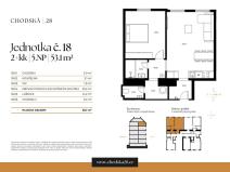 Prodej bytu 2+kk, Praha - Vinohrady, Chodská, 55 m2