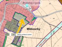 Prodej komerčního pozemku, Mlékosrby, 1205 m2