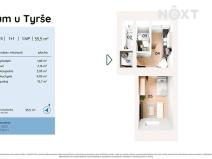 Prodej bytu 1+1, Praha - Košíře, U Tyrše, 36 m2