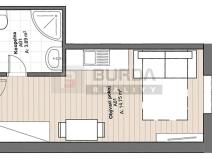 Pronájem bytu 1+kk, Neratovice, 18 m2