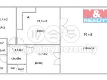 Pronájem bytu 3+kk, Oleška, 62 m2