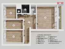 Pronájem bytu 3+1, Kopřivnice, Osvoboditelů, 76 m2