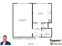 Prodej bytu 1+1, Ústí nad Labem - Krásné Březno, Rozcestí, 40 m2