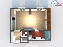 Prodej bytu 1+kk, Praha - Vršovice, Krymská, 33 m2