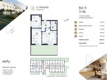Prodej bytu 3+kk, Praha - Satalice, Za Novákovou zahradou, 66 m2