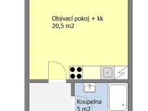 Prodej bytu 1+kk, Praha - Uhříněves, Douchova, 34 m2