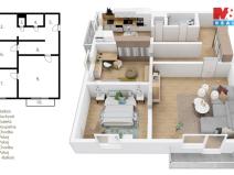 Prodej bytu 3+1, Náchod, Kostelecká, 70 m2