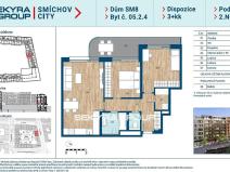 Prodej bytu 3+kk, Praha, Šiklové, 74 m2