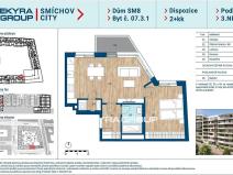 Prodej bytu 2+kk, Praha, Šiklové, 53 m2