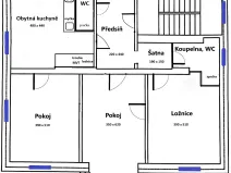 Pronájem bytu 4+kk, Praha - Kobylisy, Klíčanská, 95 m2