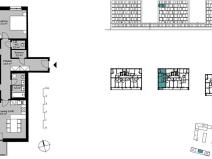 Prodej bytu 4+kk, Praha - Vysočany, Kaliberové, 98 m2