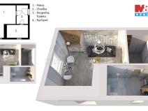 Prodej bytu 1+kk, Královec, 20 m2